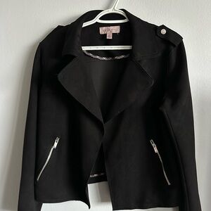 Philosophy Women's Black Blazer with Zipper Details